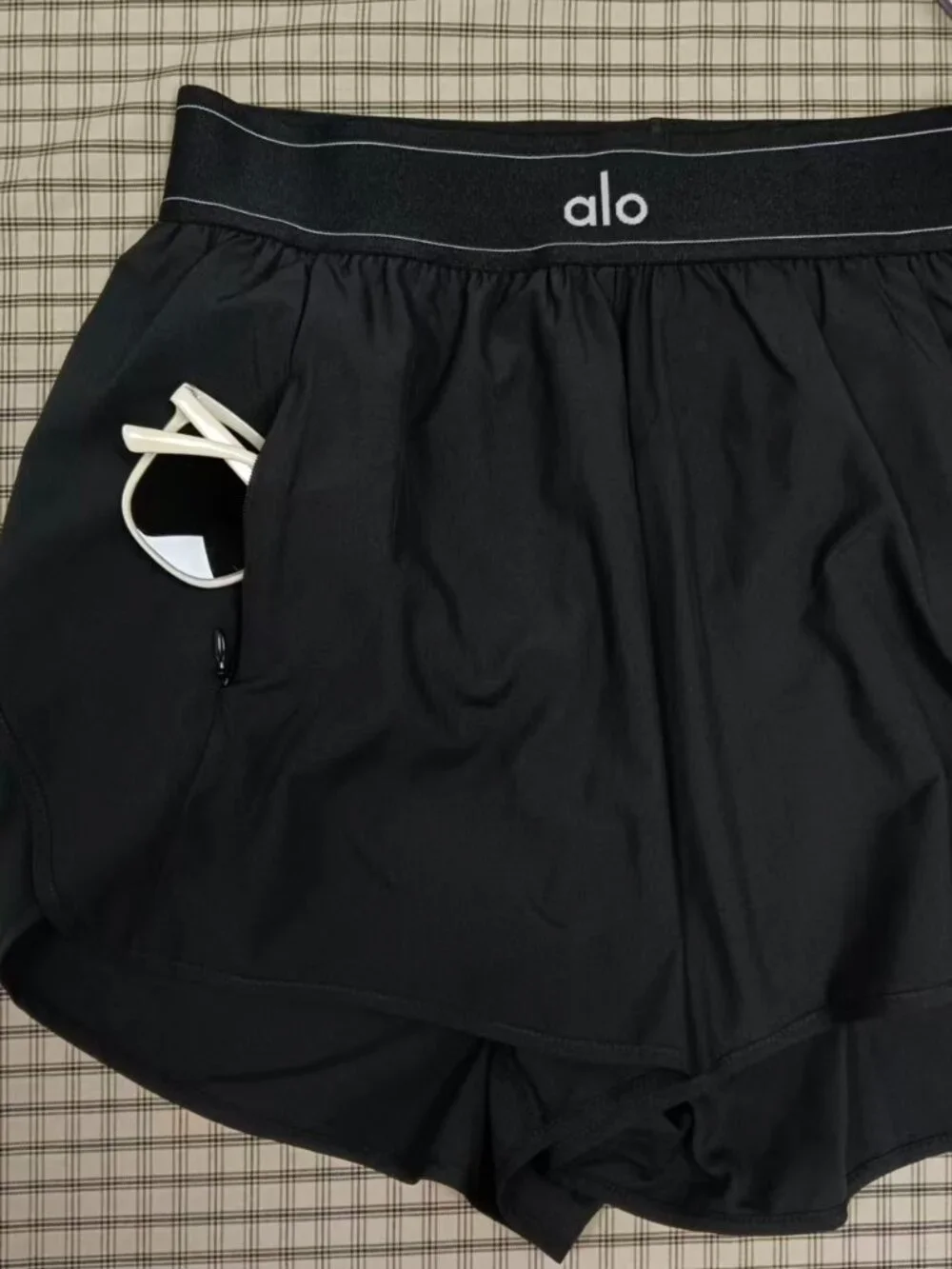 🦸‍ALO Yoga Match Point Short,Relaxed Fit,Black,Athleisure,Versatile,NWT🥰